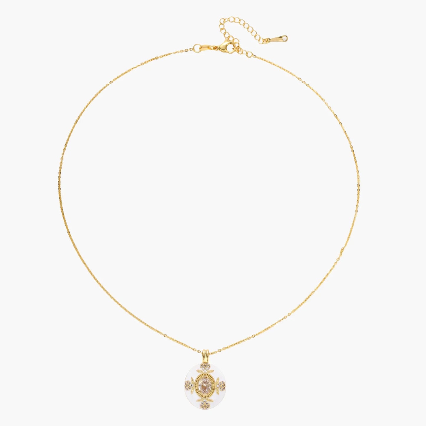 Golden Medallion Necklace