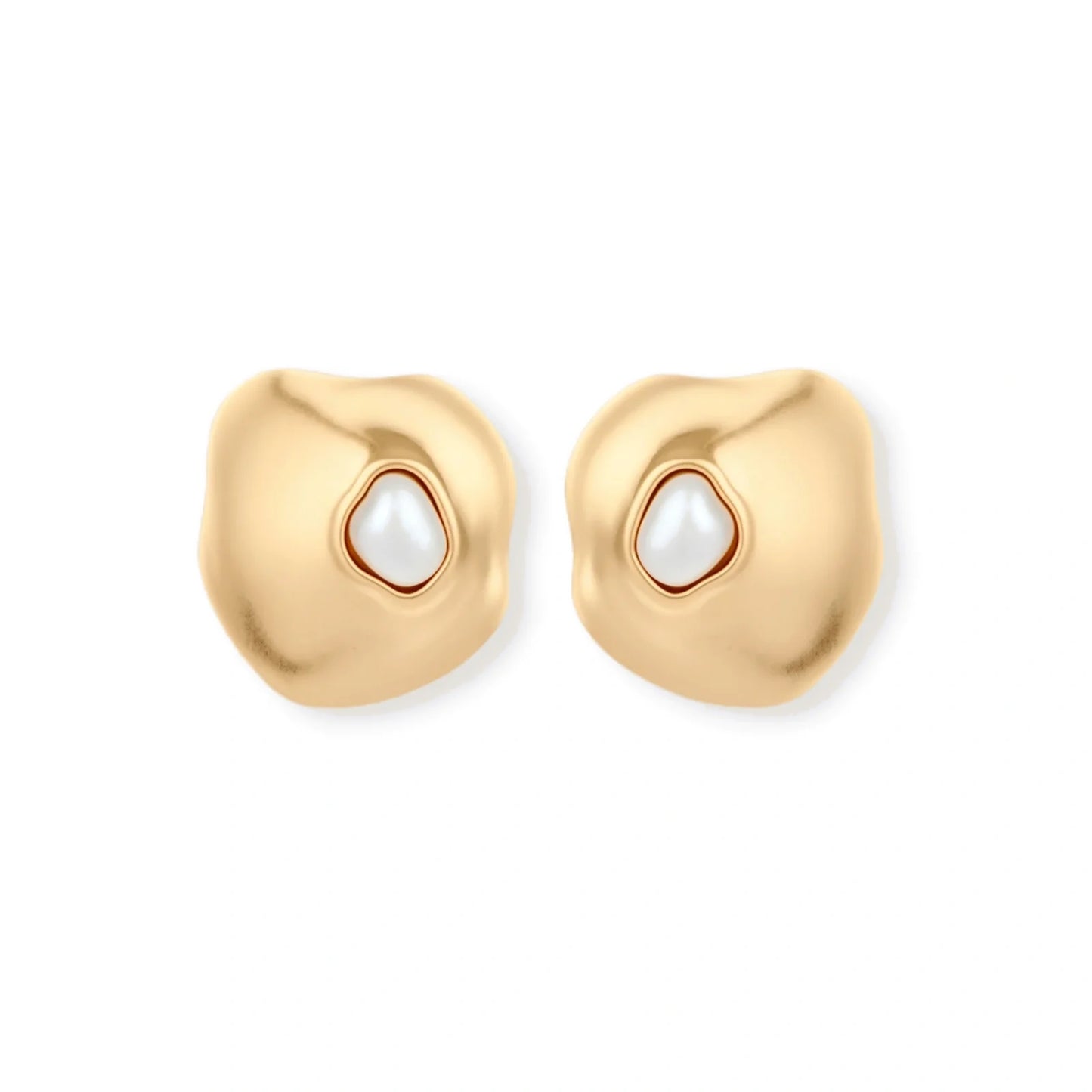 Flow Pearl Studs by Gabriella's Jewels