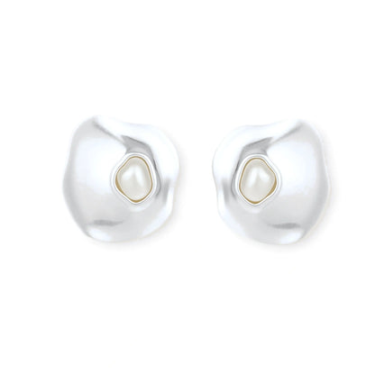 Flow Pearl Studs by Gabriella's Jewels