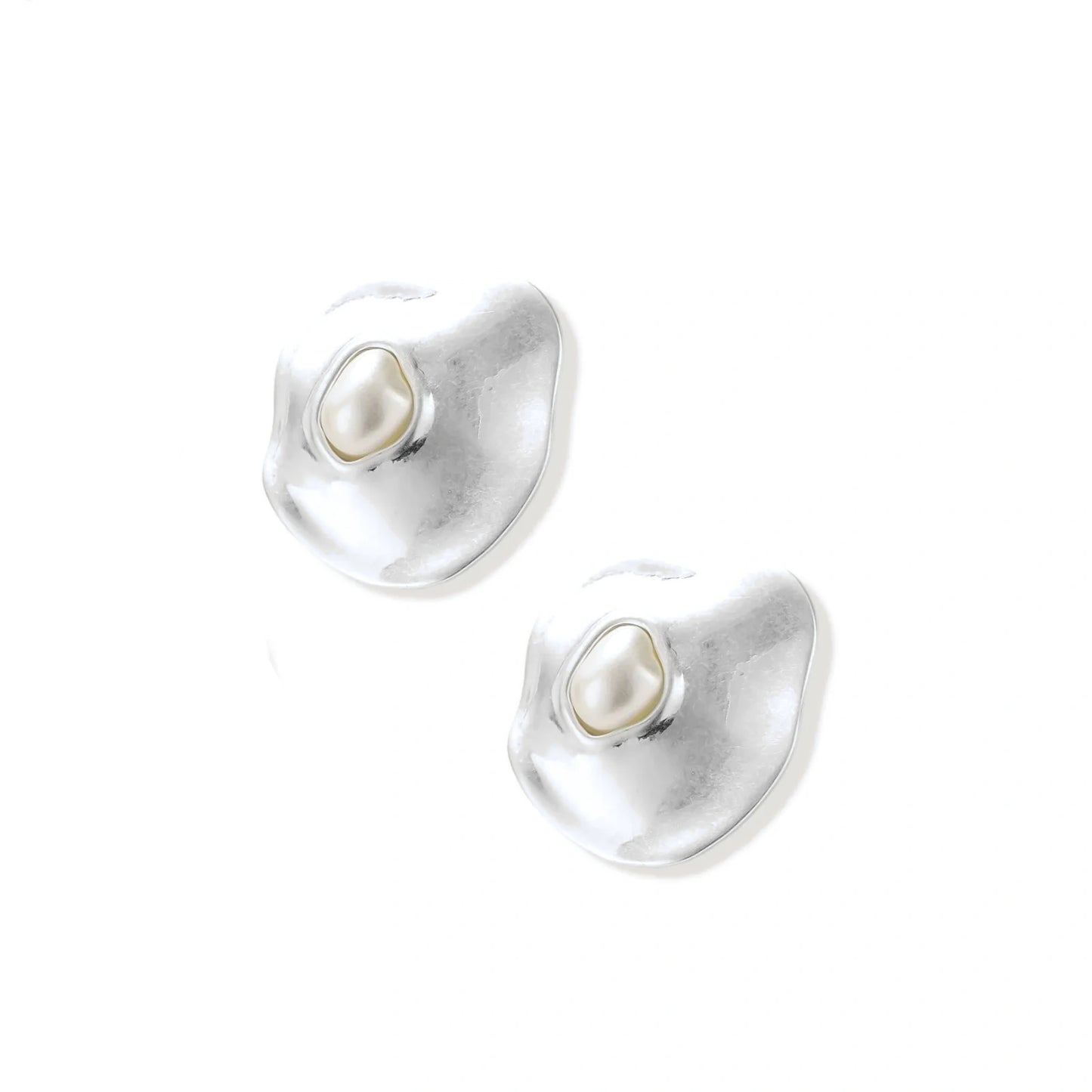 Flow Pearl Studs by Gabriella's Jewels