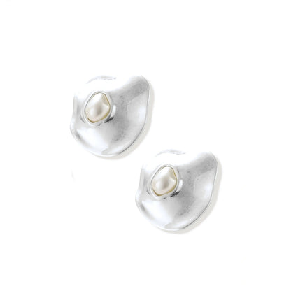 Flow Pearl Studs by Gabriella's Jewels