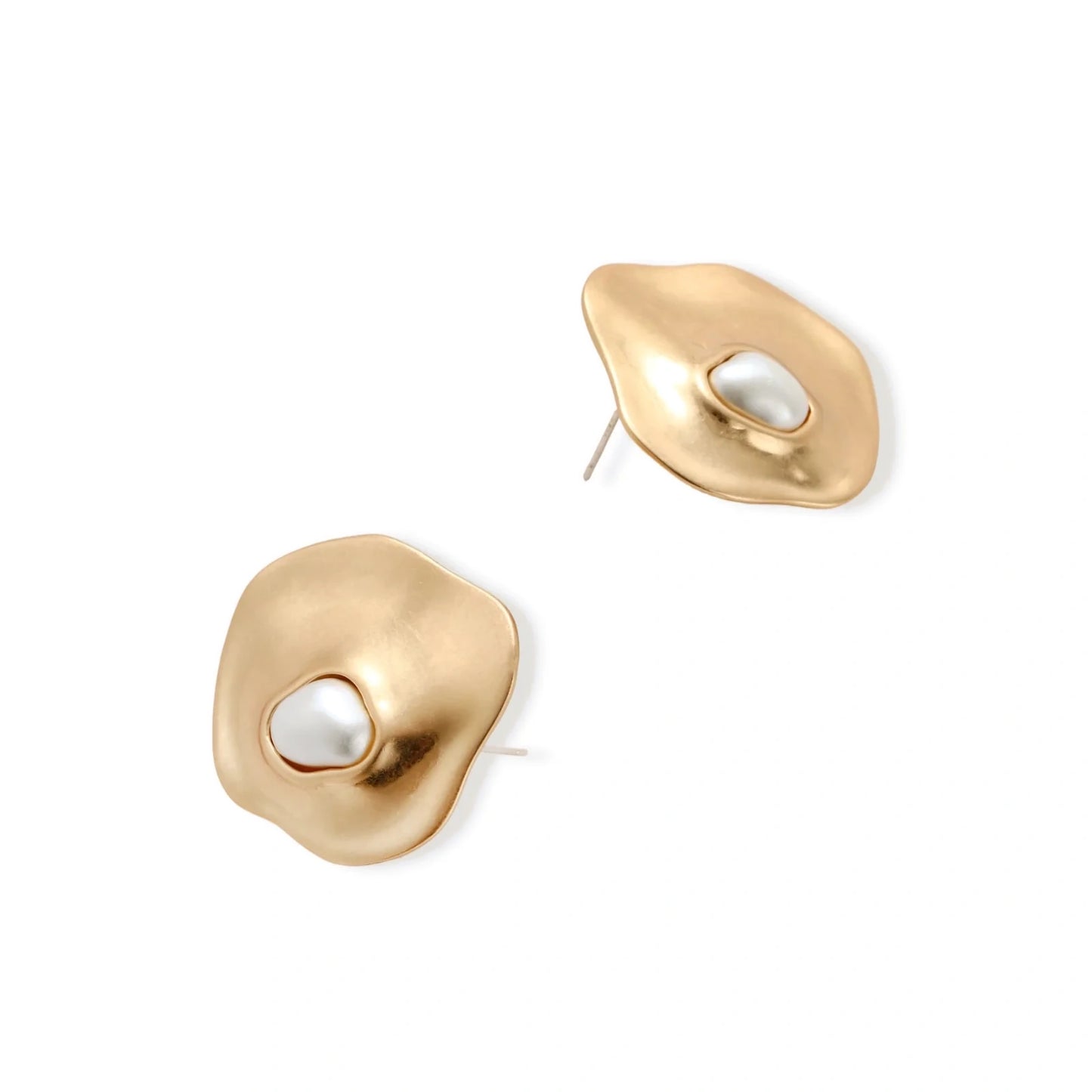 Flow Pearl Studs by Gabriella's Jewels