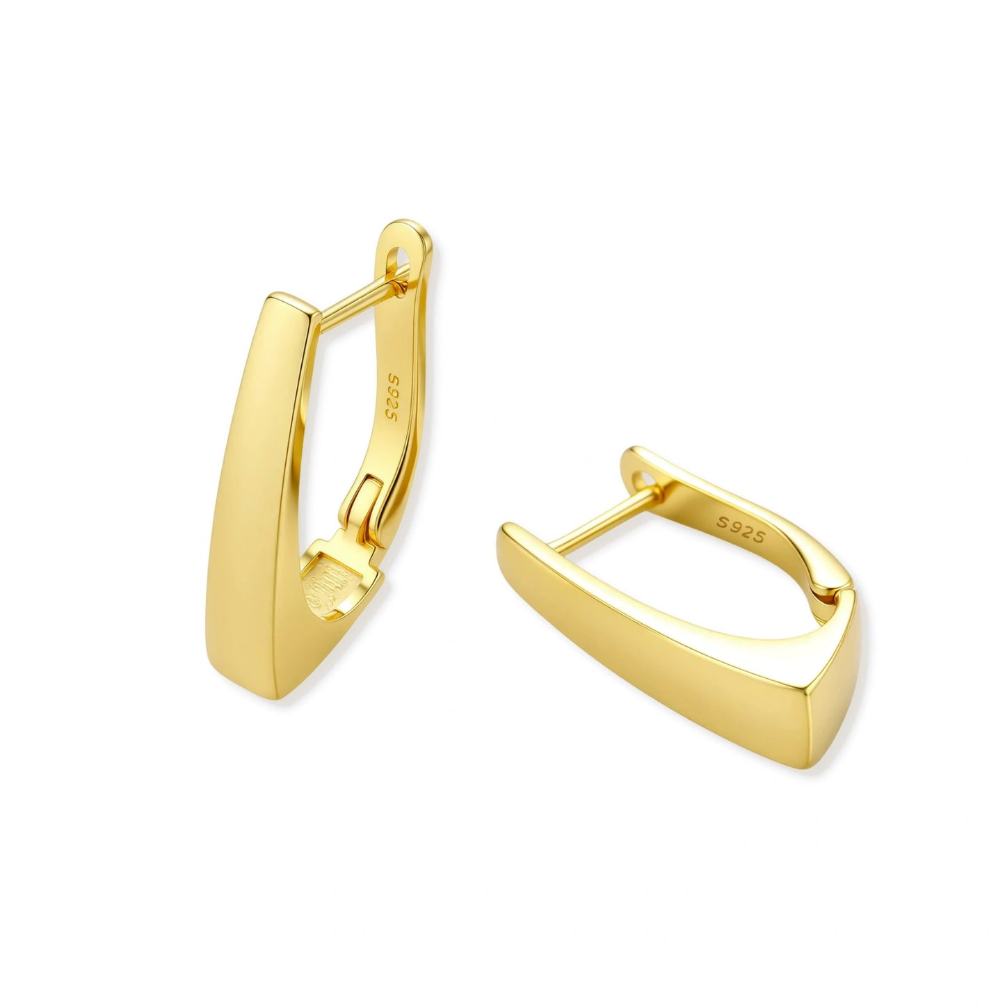 Golden Hour Huggie Earrings by Gabriella's Jewels