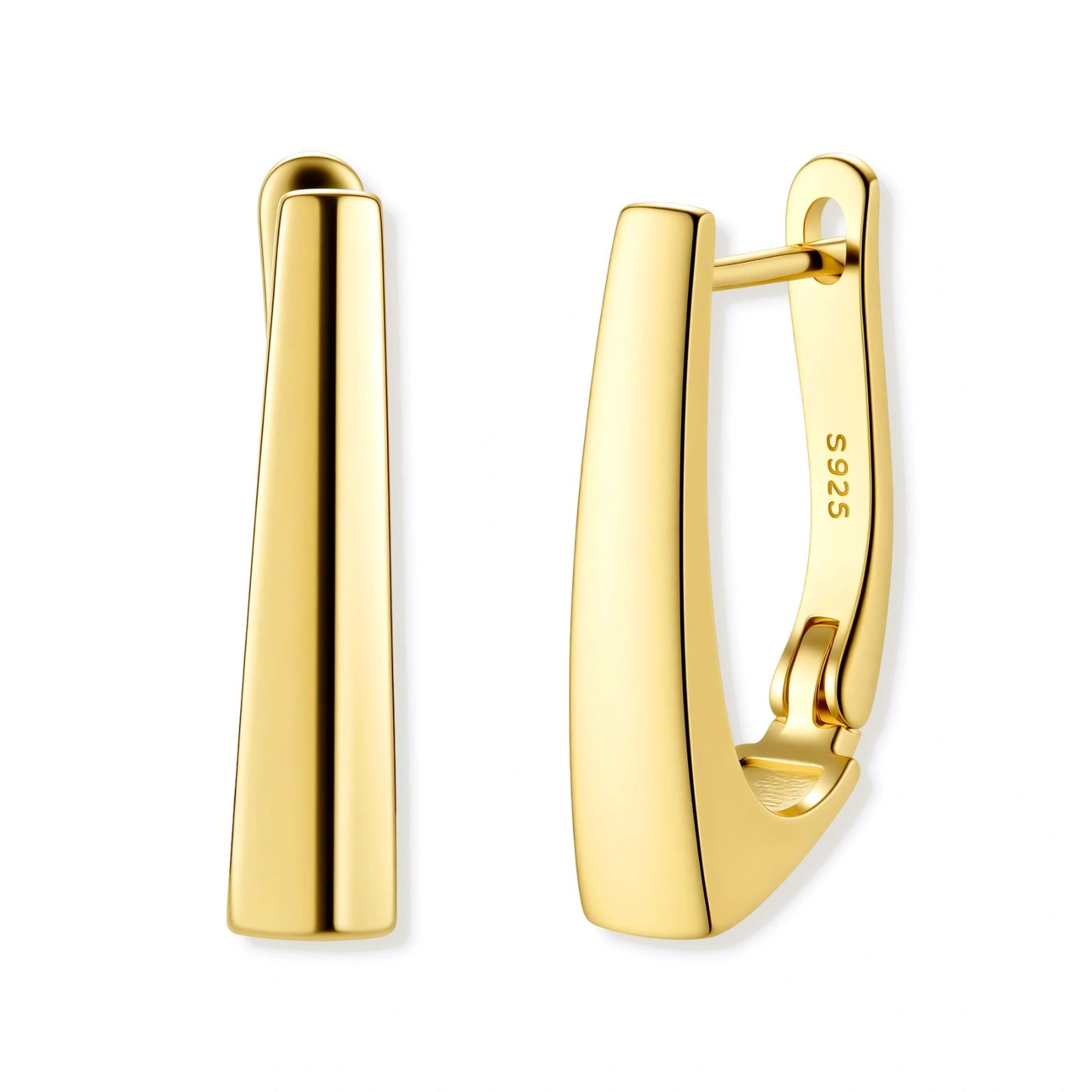 Golden Hour Huggie Earrings by Gabriella's Jewels