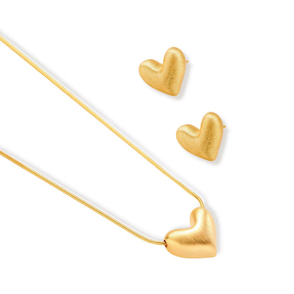 Golden Heart Necklace by Gabriella's Jewels