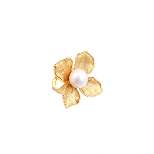 Blooming Pearl Statement Ring by Gabriella's Jewels