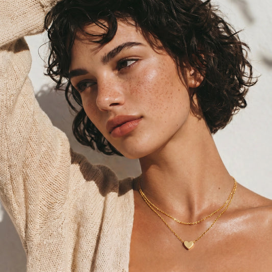 Layered Heart Necklace by Gabriella's Jewels