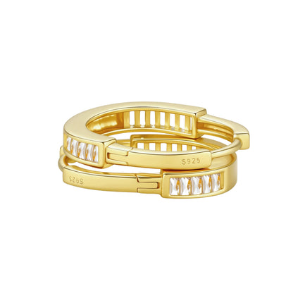 Golden Hour Huggie Hoops by Gabriella's Jewels