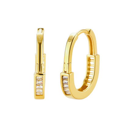 Golden Hour Huggie Hoops by Gabriella's Jewels