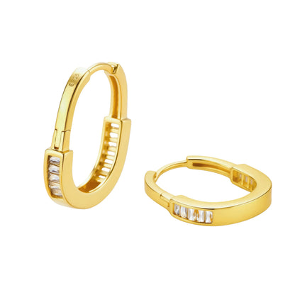 Golden Hour Huggie Hoops by Gabriella's Jewels