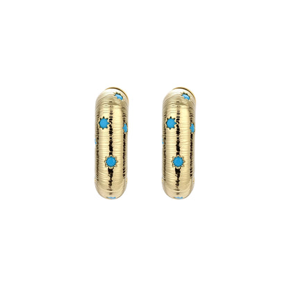 Celestial Huggie Hoops by Gabriella's Jewels