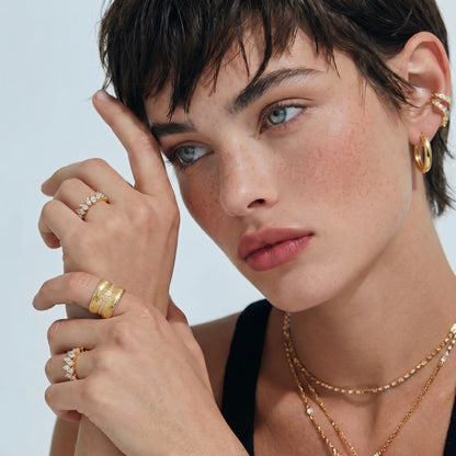 Double Pear Brilliance Ring by Gabriella's Jewels