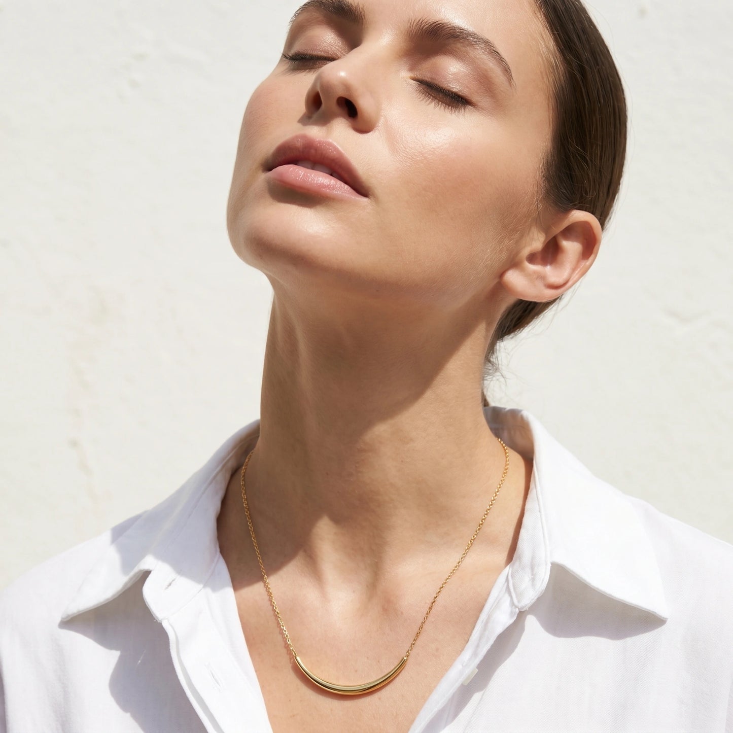 Curve Statement Necklace by Gabriella's Jewels