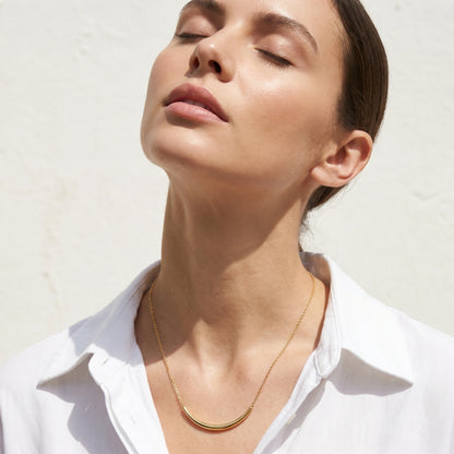 Curve Statement Necklace by Gabriella's Jewels