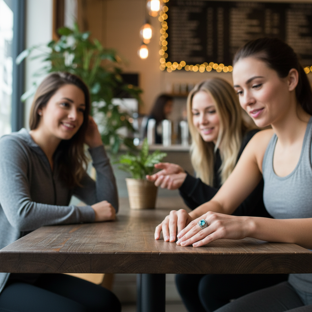 Sterling Silver Blue Crystal Ring Made in Israel