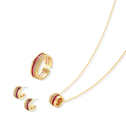 Royal Ruby Stack Set by Gabriella's Jewels