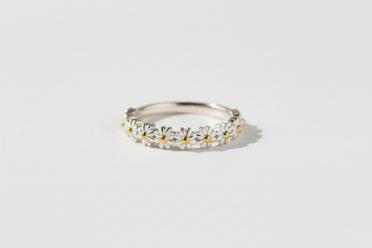 Flower Shape 925 Sterling Silver Ring