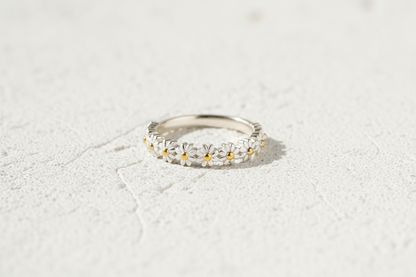 Flower Shape 925 Sterling Silver Ring