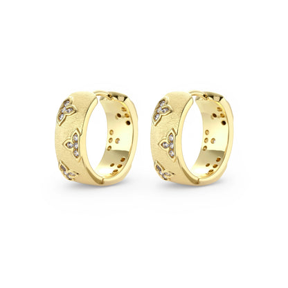 Bloom Hoop Earrings by Gabriella's Jewels