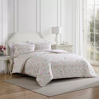 Laura Ashley Lifestyles Morning Gloria Floral Comforter Set