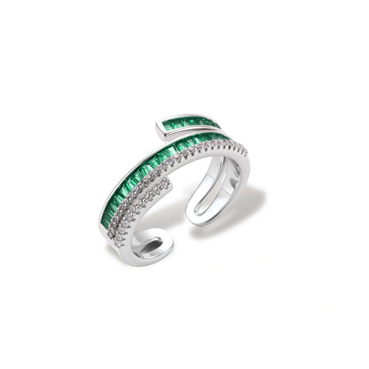 Emerald Layers Ring by Gabriella's Jewels