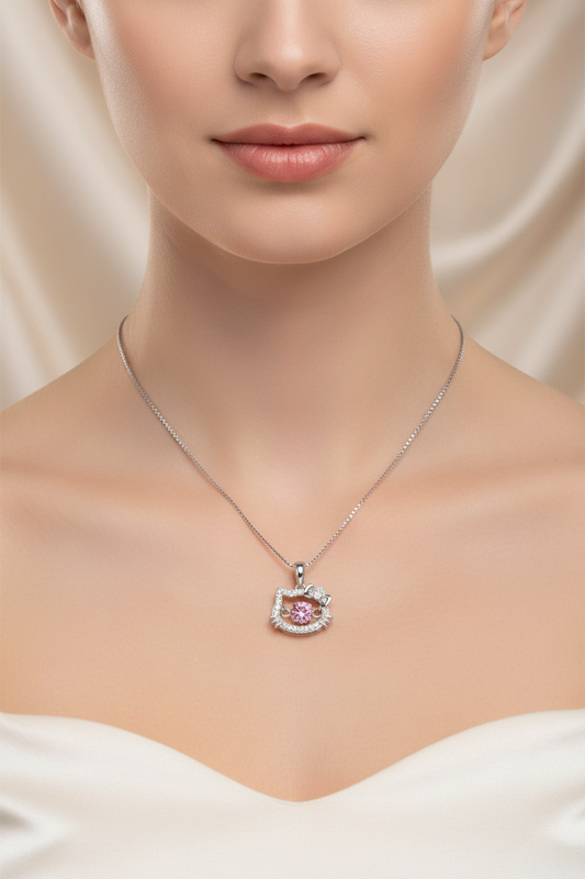 2 Carat Moissanite 925 Sterling Pendant Silver