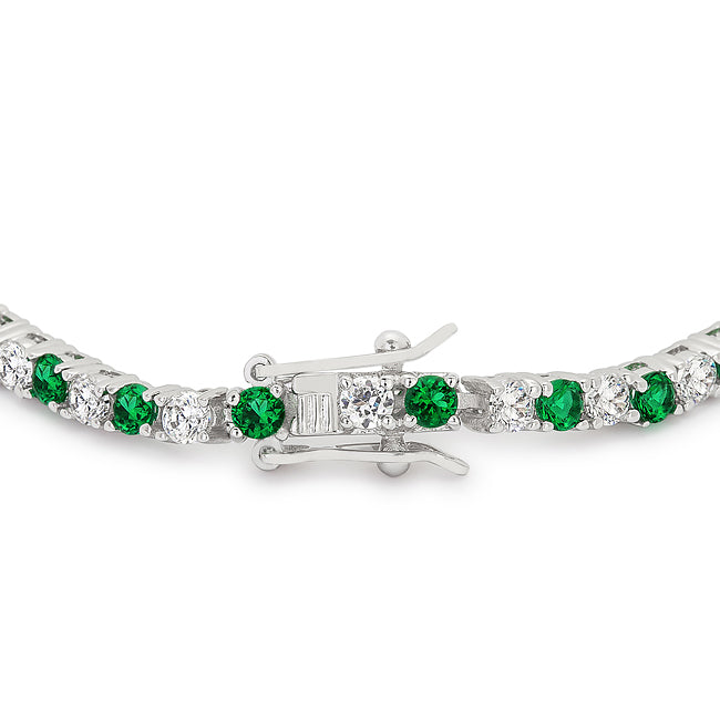 Emerald Green Tennis Bracelet