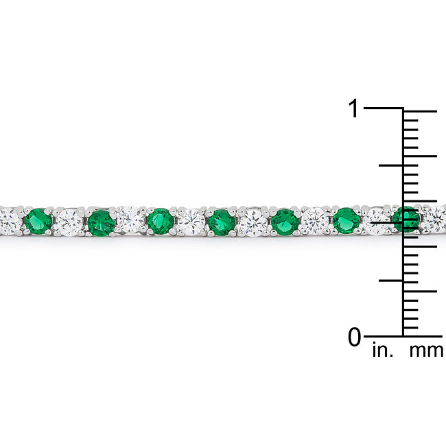Emerald Green Tennis Bracelet