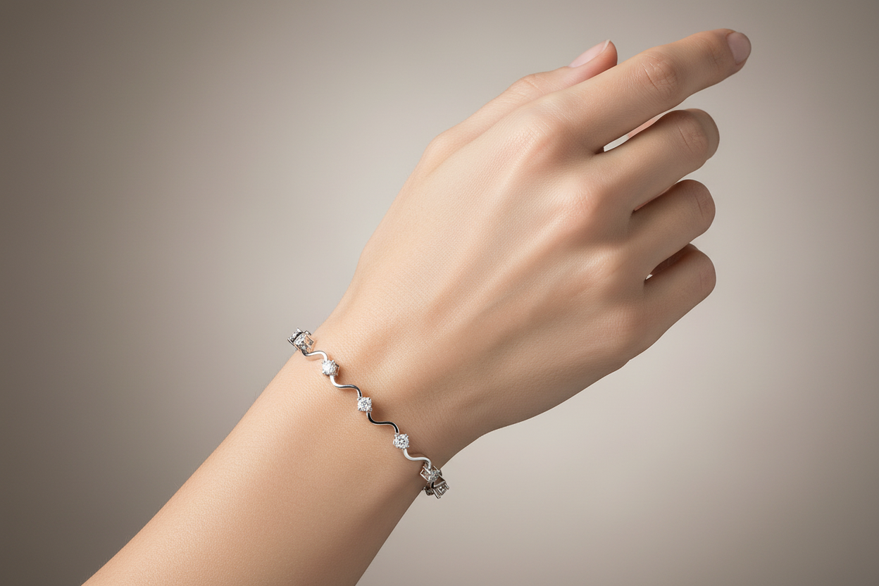 Elegant Eternity Bracelet - Bridal Collection