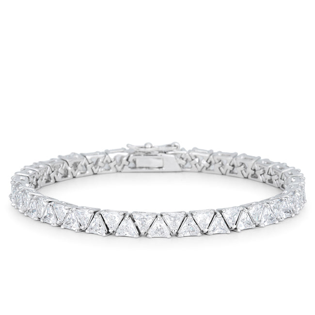 Divinity 28 carat CZ and Silver Tennis Bracelet