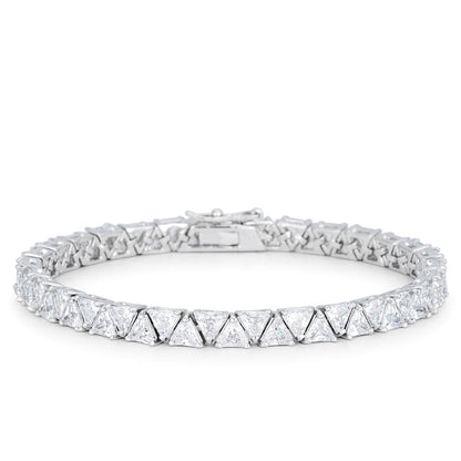 Divinity 28 carat CZ and Silver Tennis Bracelet