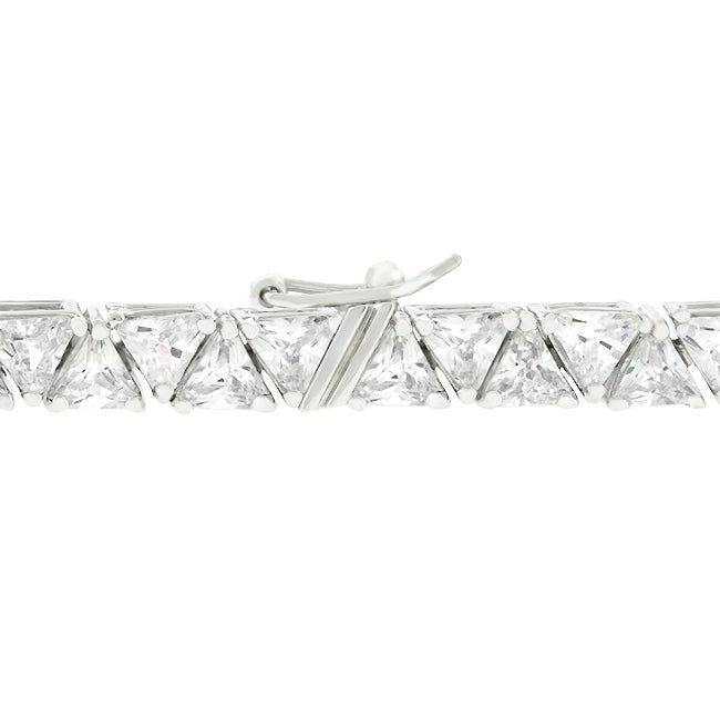 Divinity 28 carat CZ and Silver Tennis Bracelet
