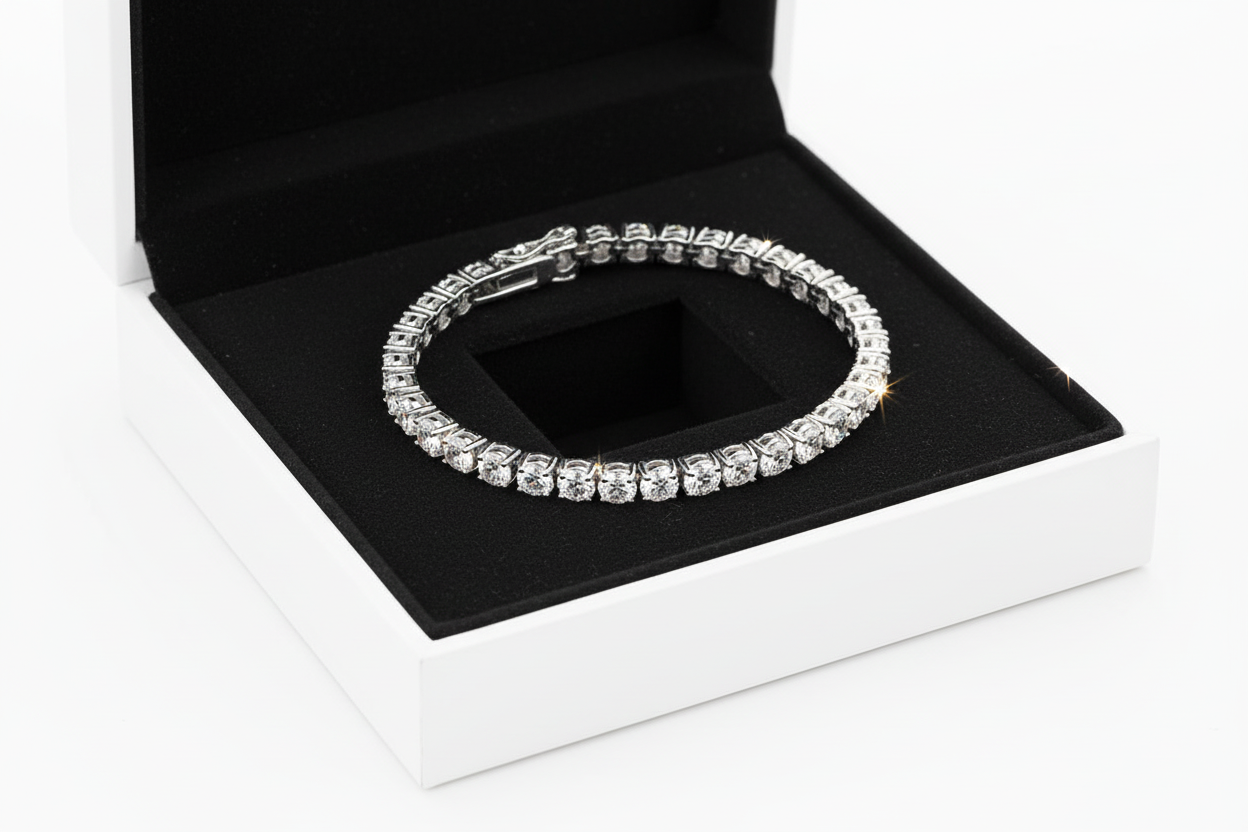 Elegant Round Stones Tennis Bracelet