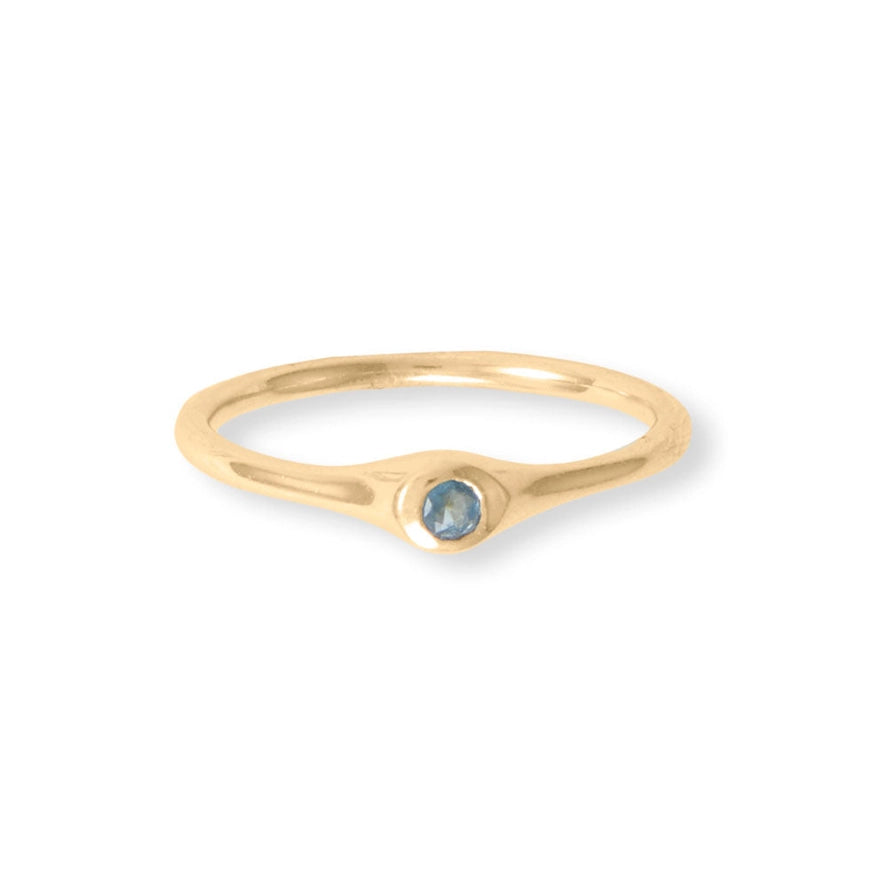 Life in Color!  14 Karat Gold and Gemstones Five Stacking Ring Set