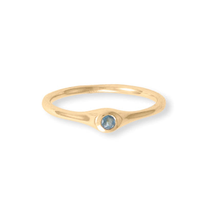 Life in Color!  14 Karat Gold and Gemstones Five Stacking Ring Set