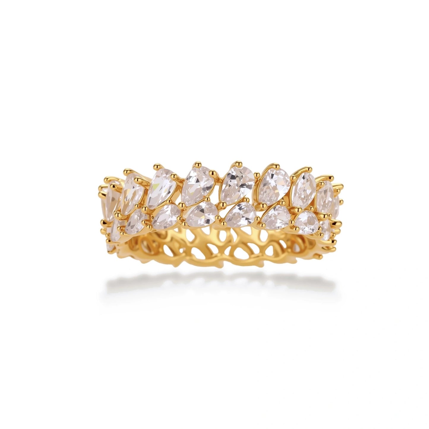 Double Pear Brilliance Ring by Gabriella's Jewels