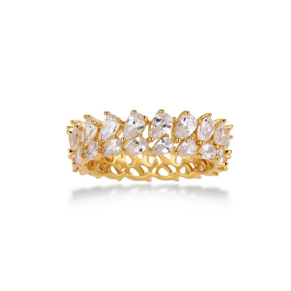 Double Pear Brilliance Ring by Gabriella's Jewels