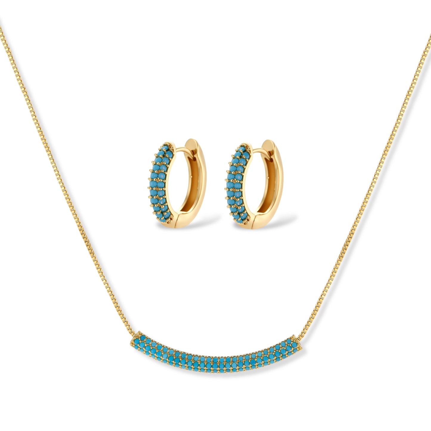 Azure Curve Jewelry Set by Gabriella's Jewels