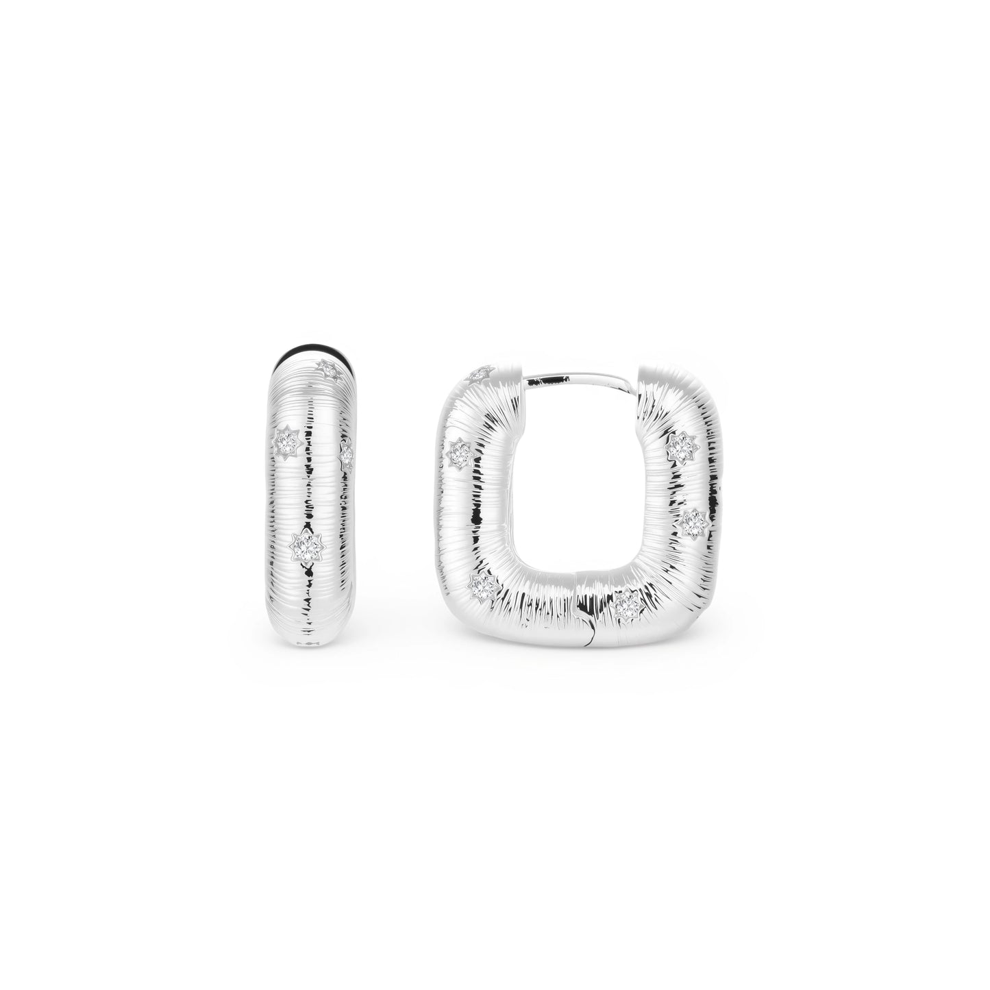Textured Hoop Earrings by Gabriella's Jewels