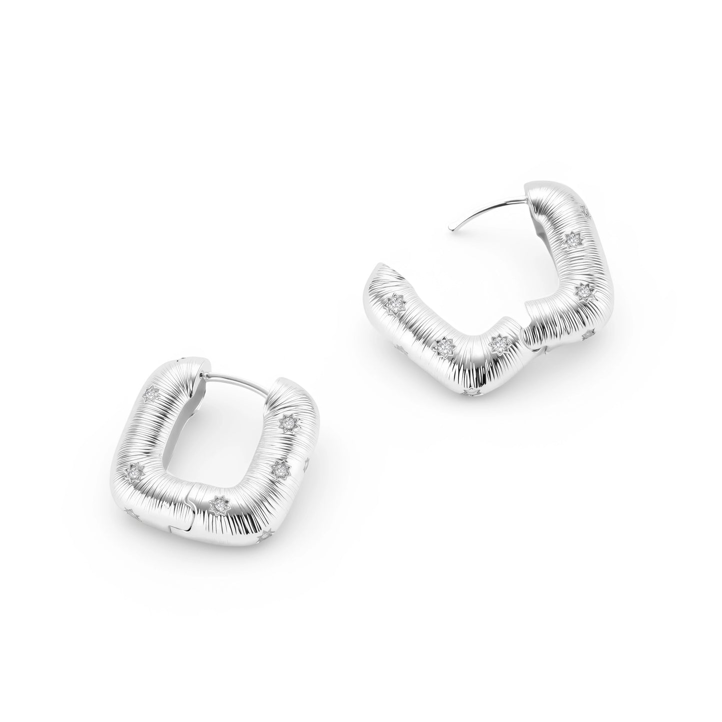 Textured Hoop Earrings by Gabriella's Jewels
