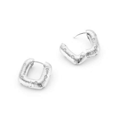 Textured Hoop Earrings by Gabriella's Jewels